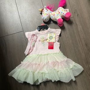 NWT LITTLE ME BABY GIRL OUTFIT